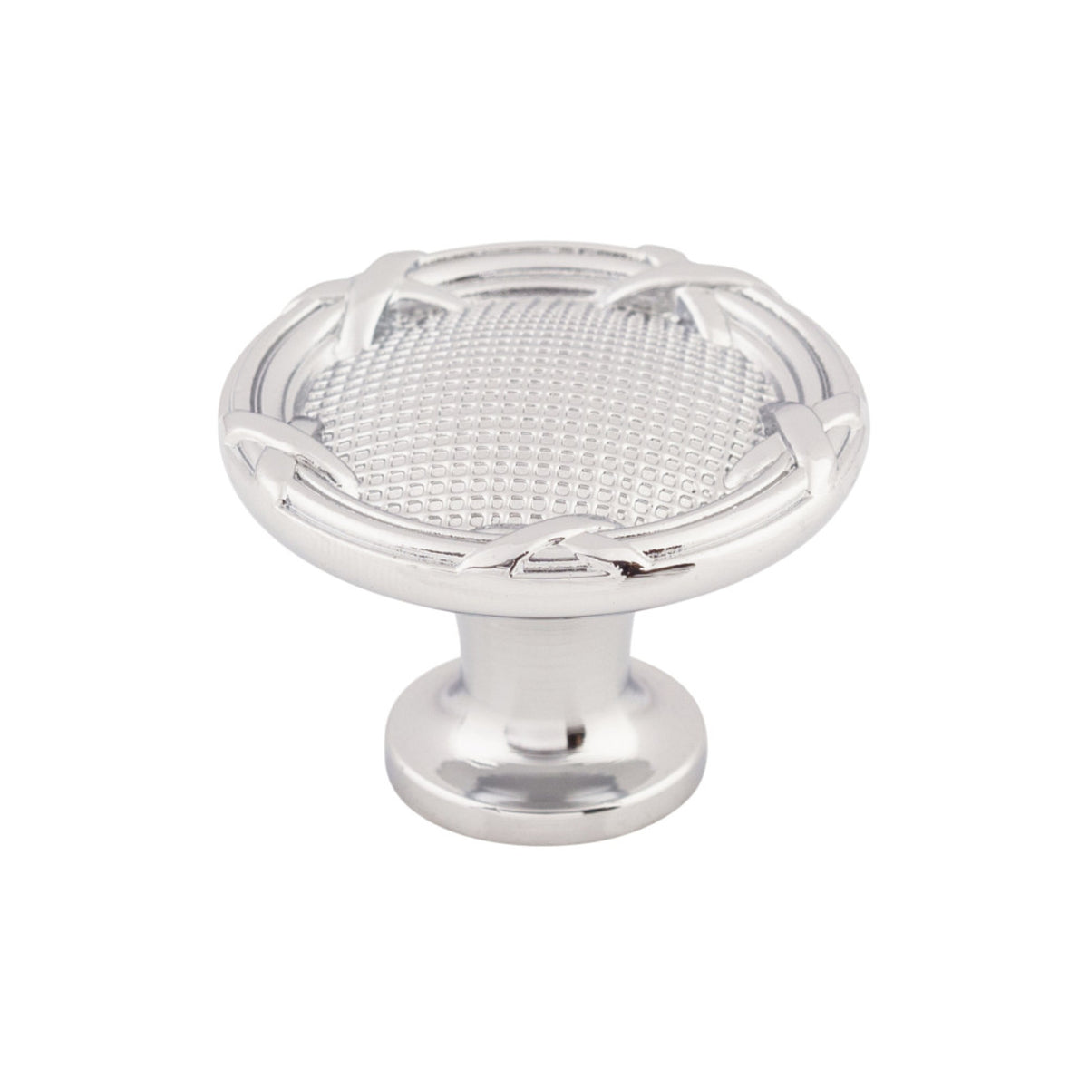 Top Knobs - Ribbon & Reed Round Knobs Polished Chrome