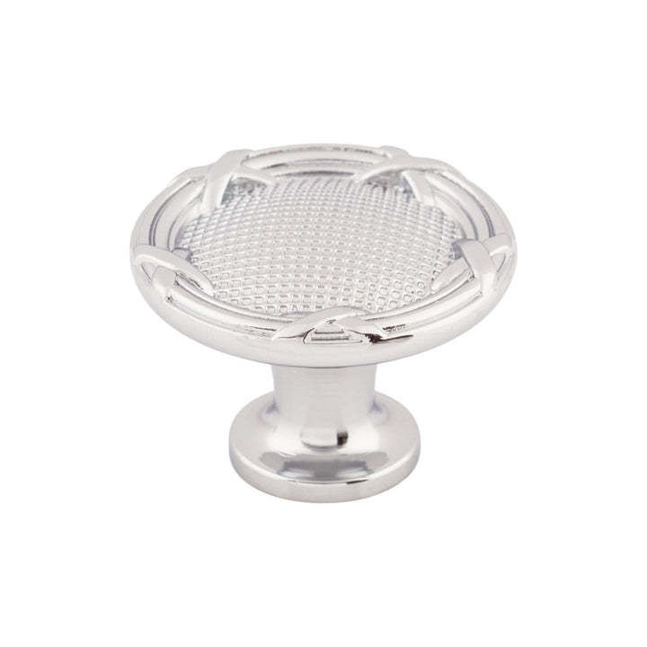 Top Knobs - Ribbon & Reed Round Knobs Polished Chrome