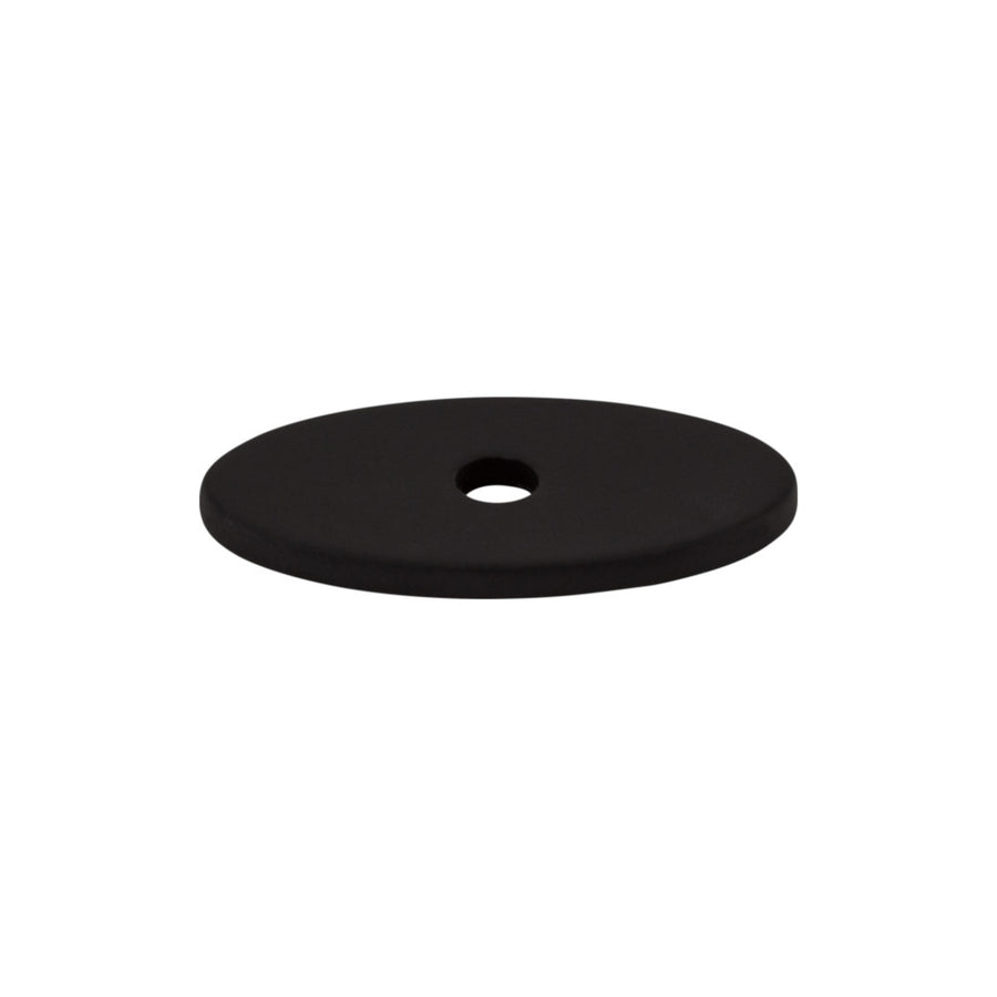 Top Knobs - Oval Knob Backplates 1 1/4" Flat Black