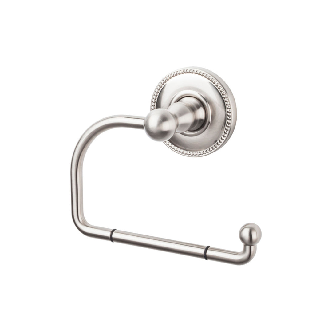 Top Knobs - Edwardian Bath Tissue Hook Beaded Backplates Brushed Satin Nickel