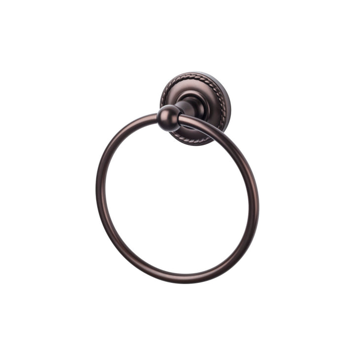 Top Knobs - Edwardian Bath Ring Rope Backplates Oil Rubbed Bronze