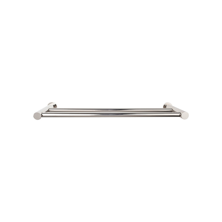 Top Knobs - Hopewell Bath Towel Bar Doubles 24" Polished Nickel