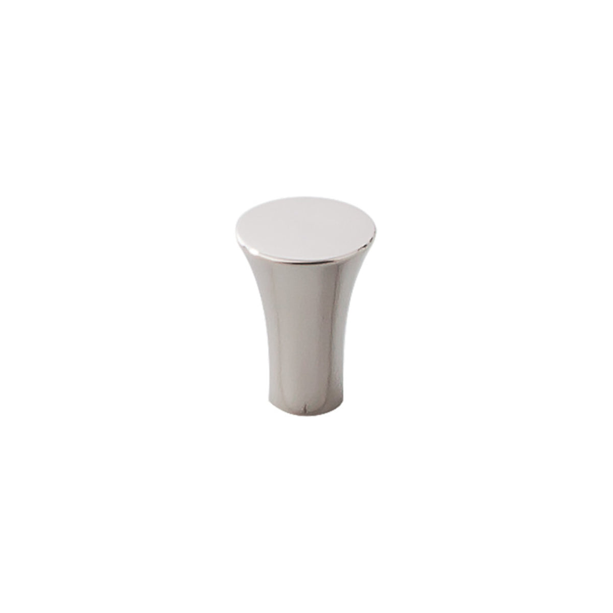 Top Knobs Tapered Round Knob in Polished Stainless Steel