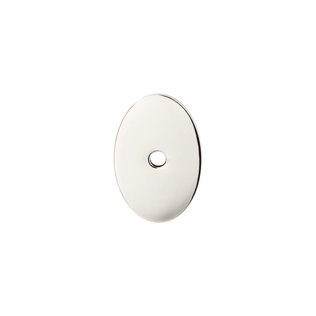 Top Knobs - Oval Knob Backplates 1 1/2" Polished Nickel