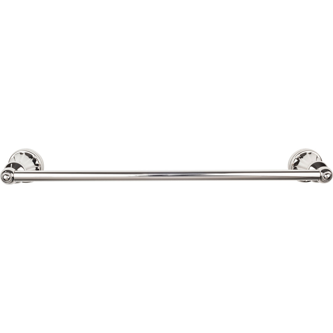 Top Knobs - Hudson Bath Towel Bar Singles 18" Polished Nickel