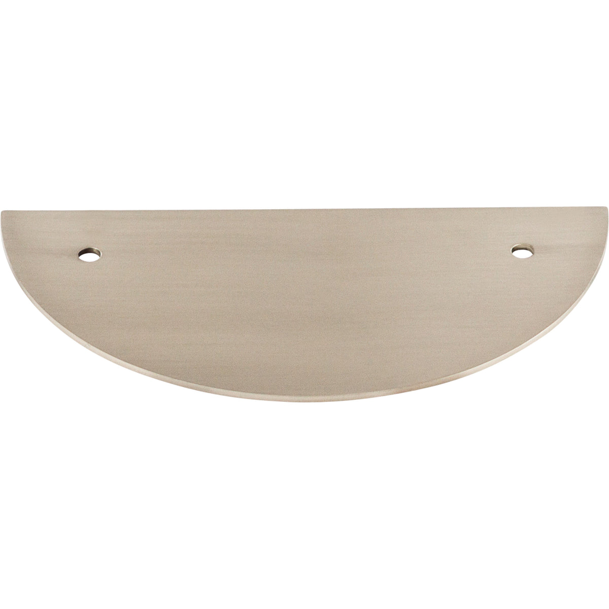 Top Knobs - Half Circle Pull Backplates Brushed Satin Nickel