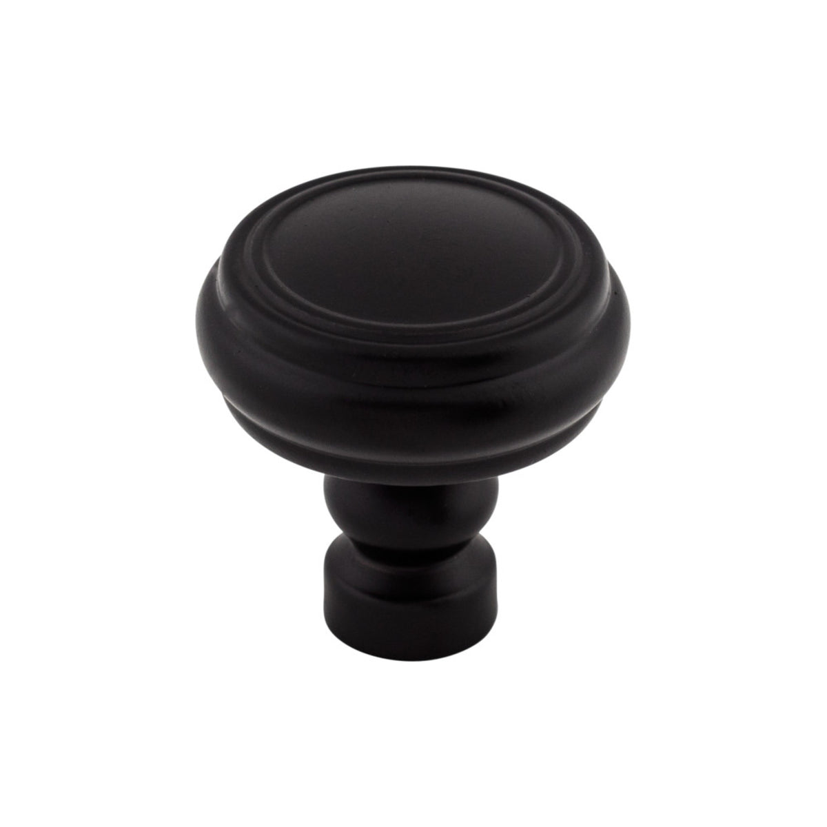 Top Knobs - Brixton Rimmed Round Knobs Flat Black