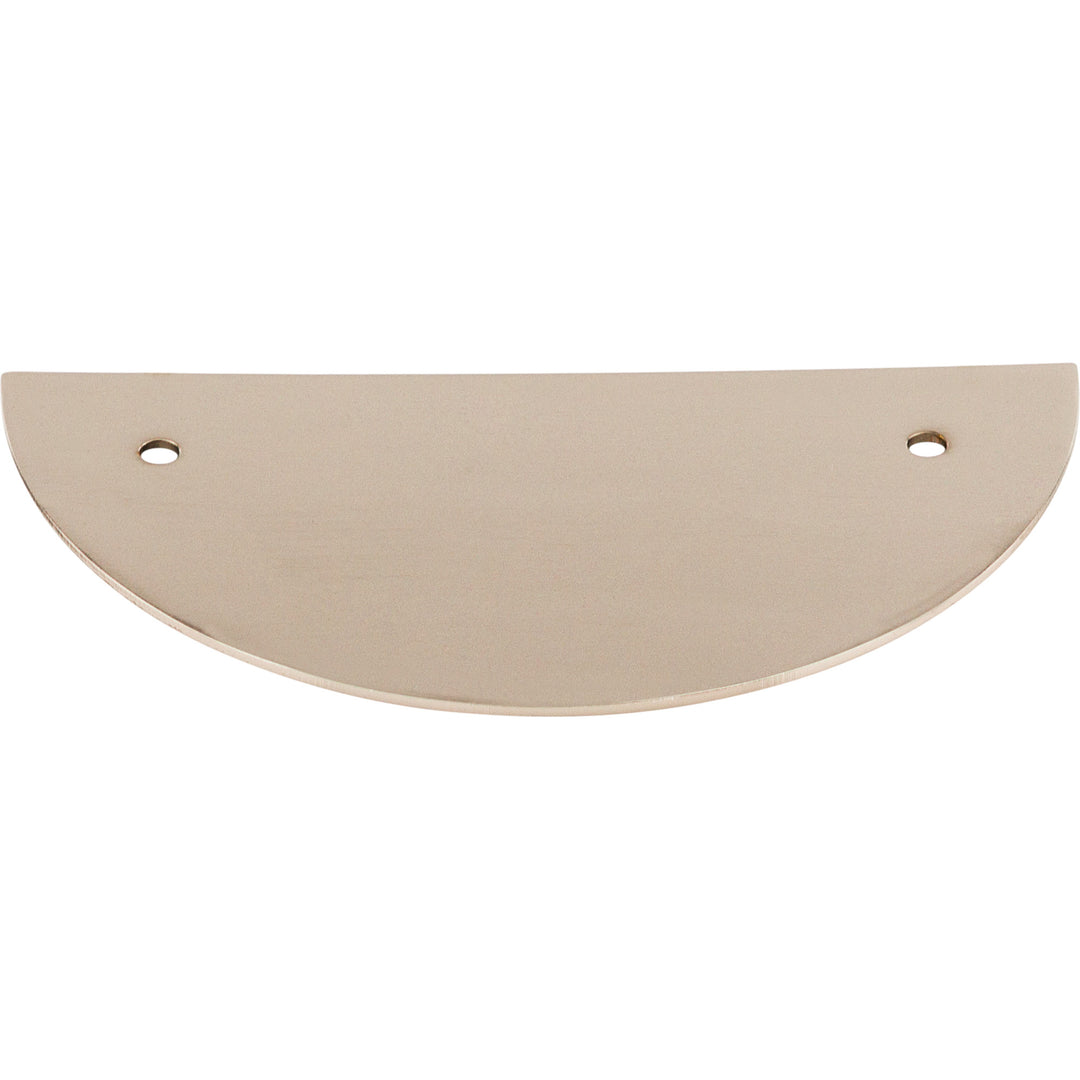 Top Knobs - Half Circle Pull Backplates Polished Nickel