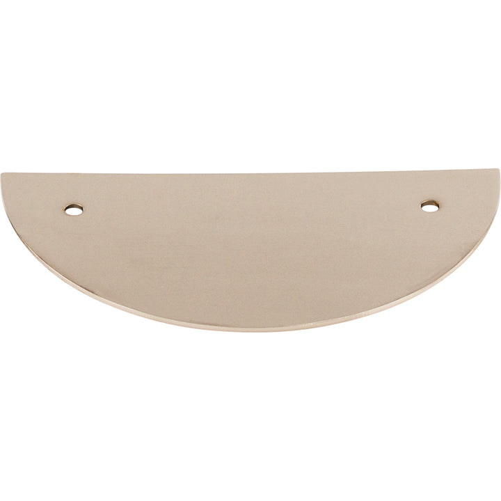 Top Knobs - Half Circle Pull Backplates Polished Nickel