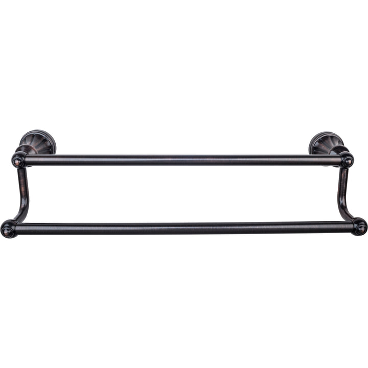 Top Knobs - Hudson Bath Towel Bar Doubles 24" Tuscan Bronze