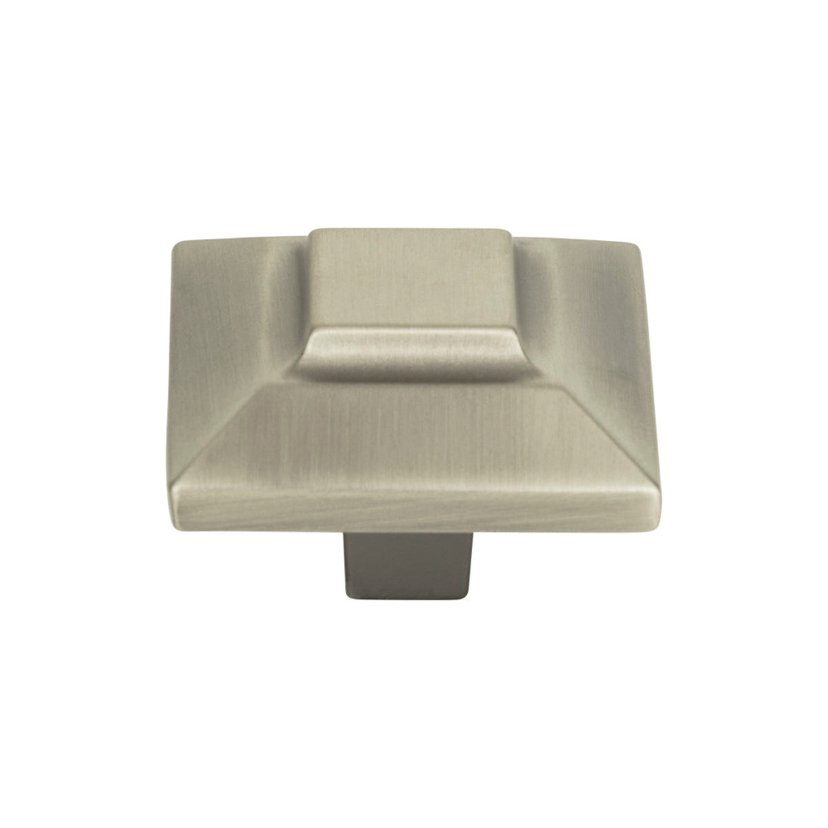 Atlas Trocadero Square Knob in Pewter