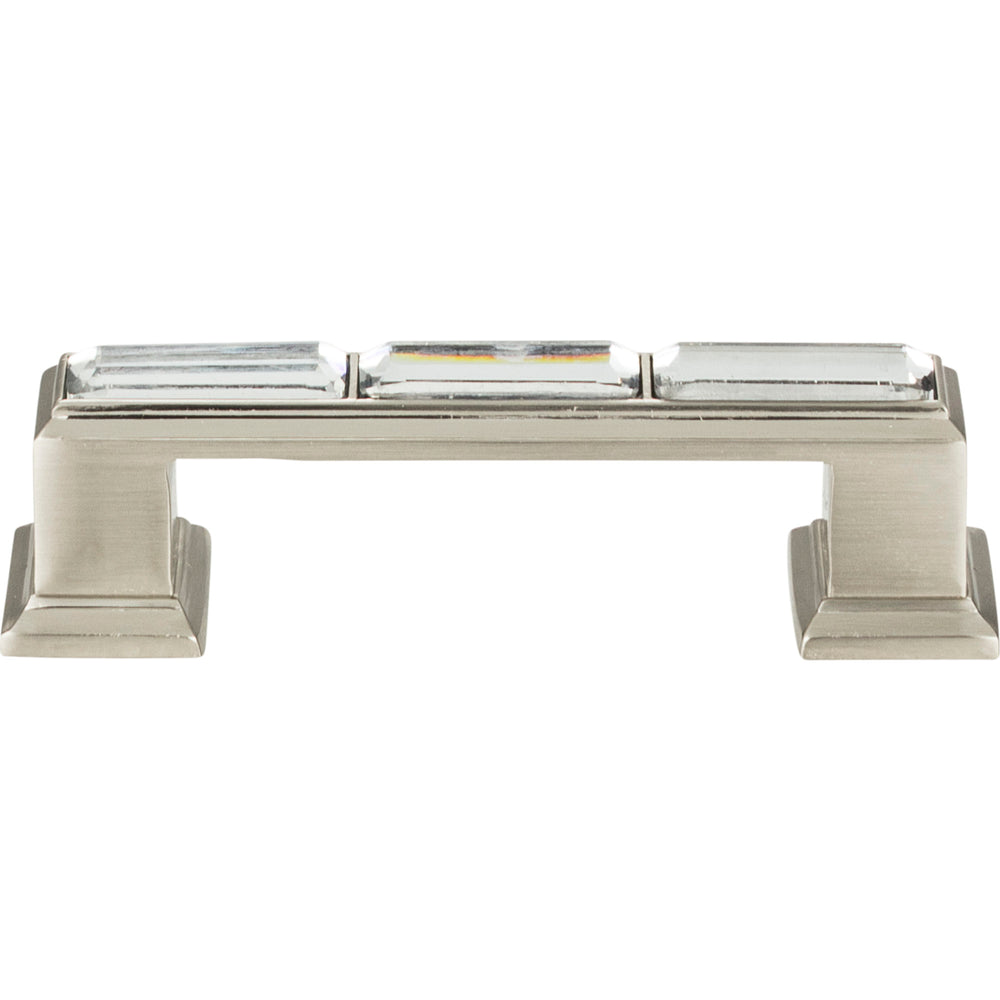 Atlas - Legacy Crystal Pulls 3" Brushed Nickel