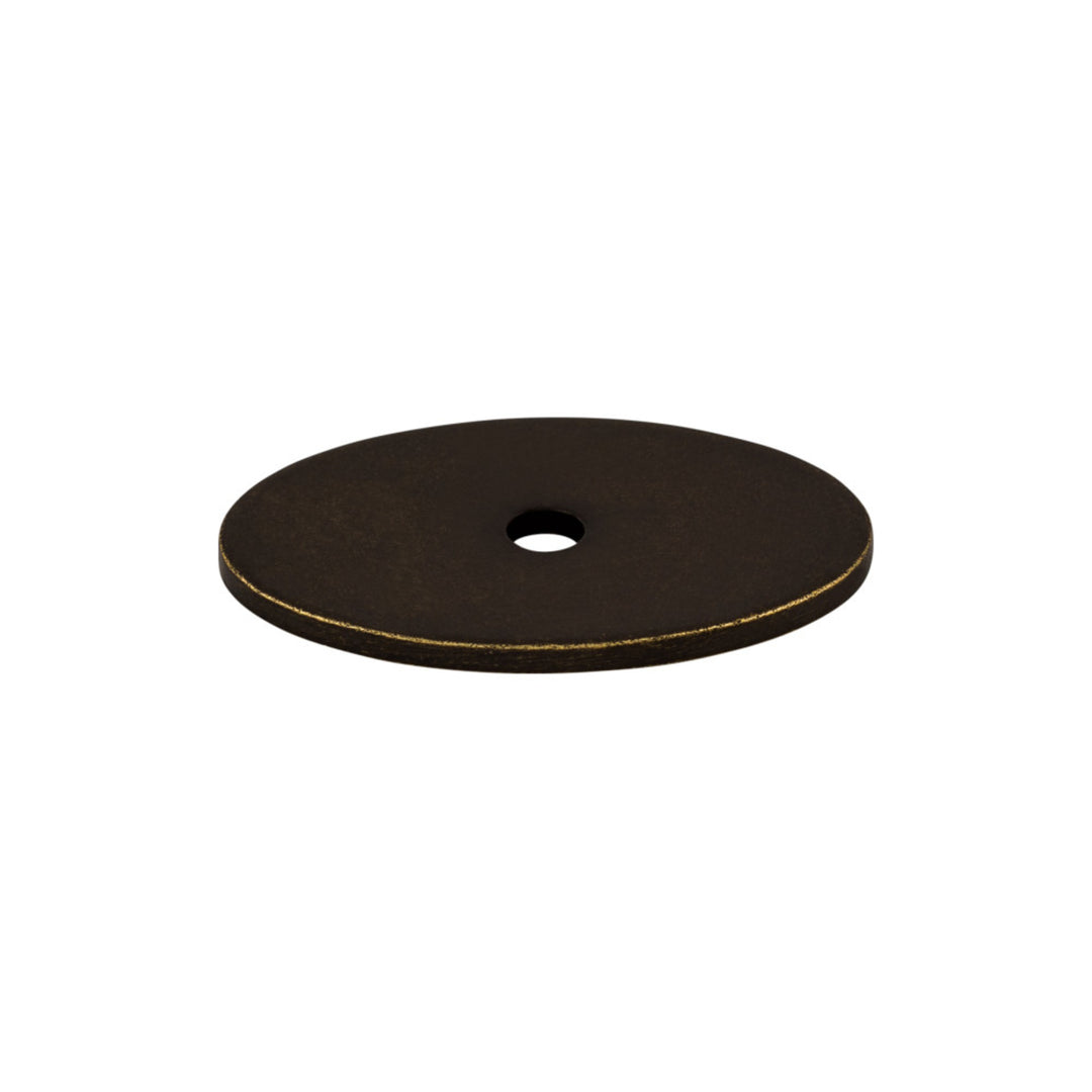 Top Knobs - Oval Knob Backplates 1 1/2" German Bronze