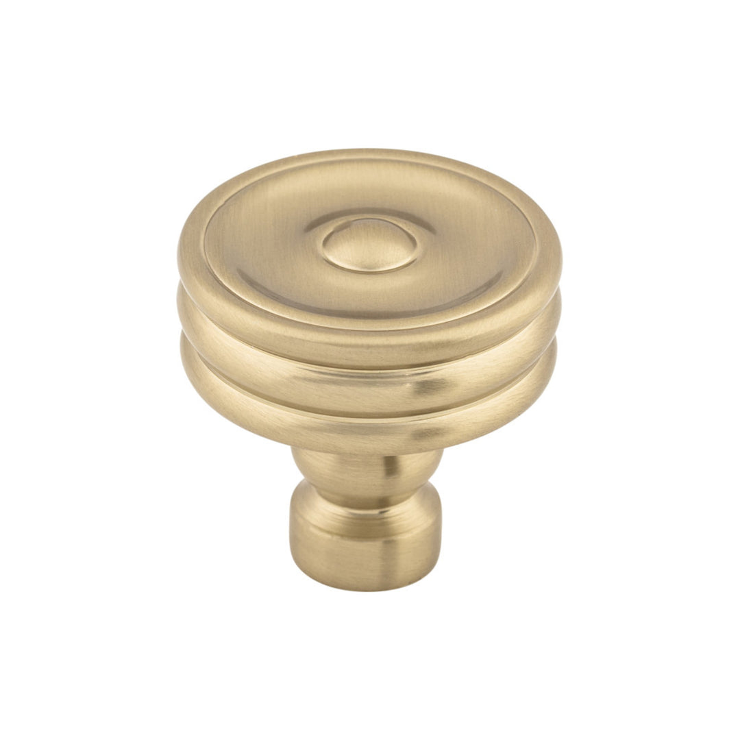 Top Knobs - Brixton Ridged Round Knobs Honey Bronze
