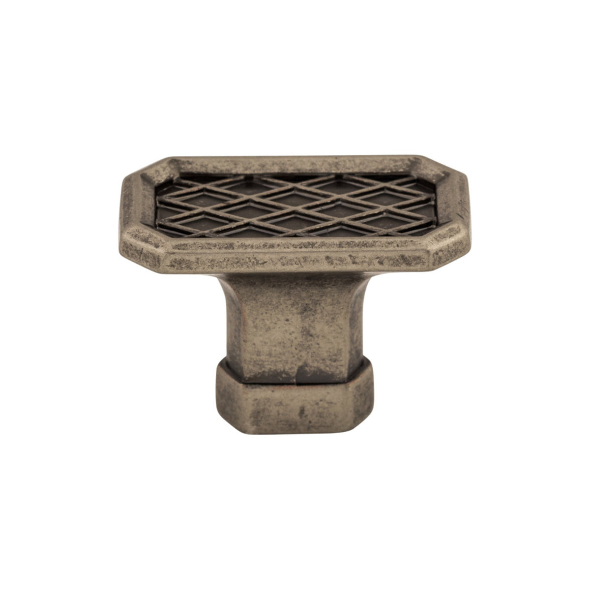 Top Knobs Tower Bridge Geometric Cabinet Knob in Pewter Antique