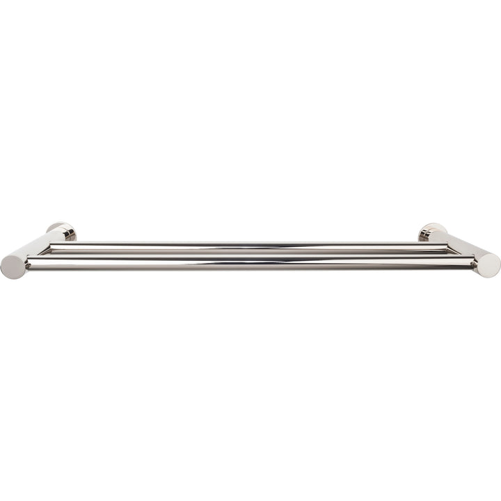 Top Knobs - Hopewell Bath Towel Bar Doubles 18" Polished Nickel