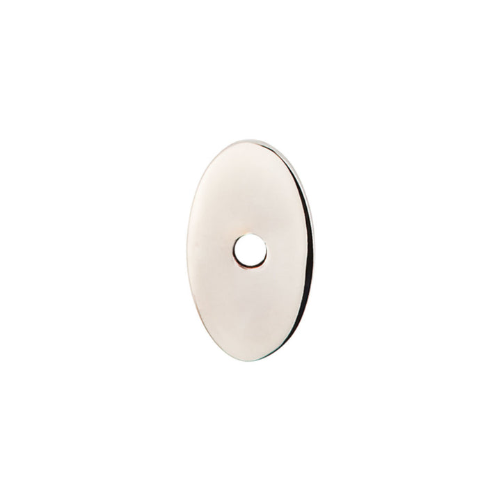 Top Knobs - Oval Knob Backplates 1 1/4" Polished Nickel