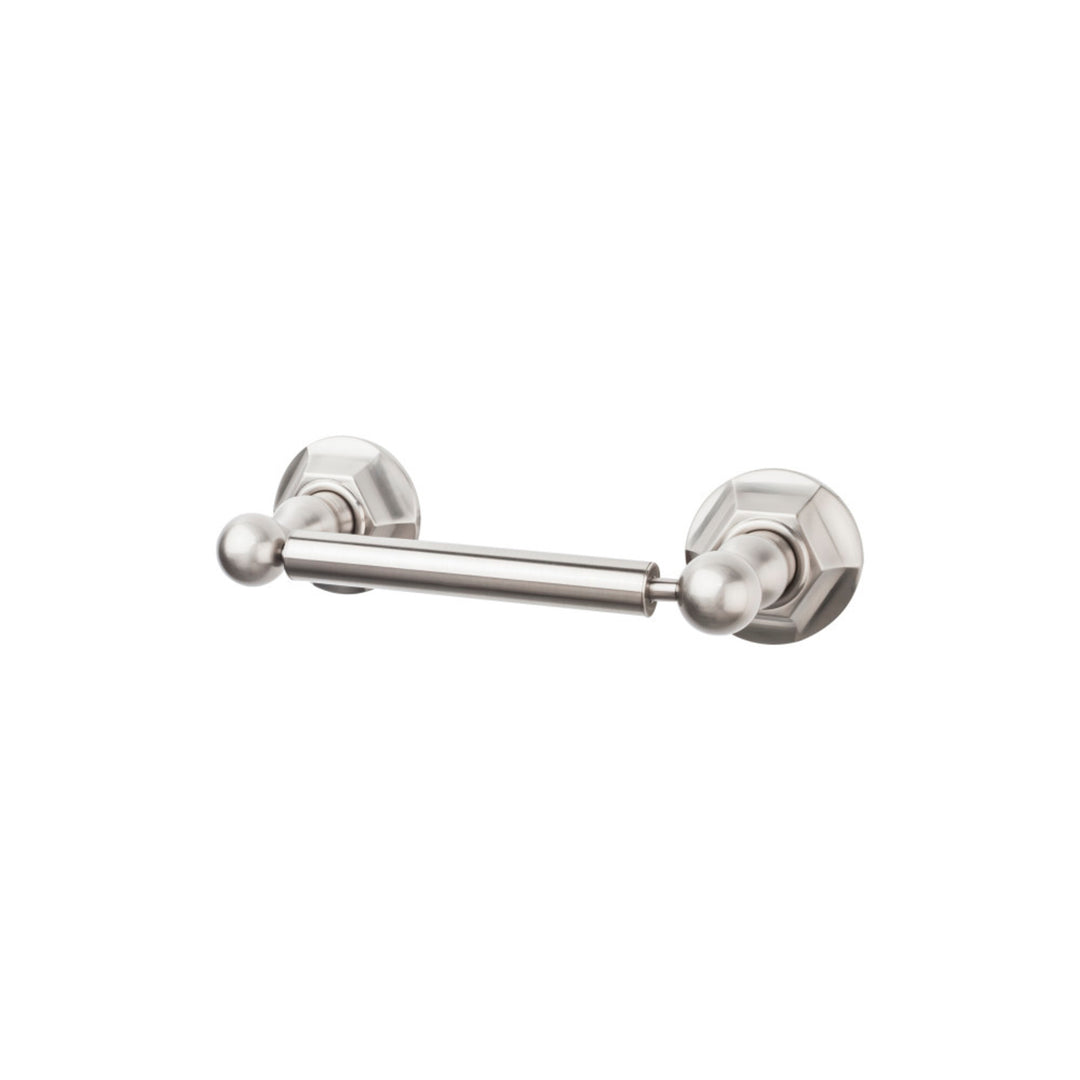 Top Knobs - Edwardian Bath Tissue Holder Hex Backplates Brushed Satin Nickel