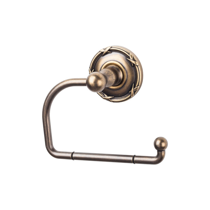 Top Knobs - Edwardian Bath Tissue Hook Ribbon Backplates German Bronze