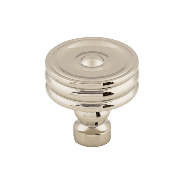 Top Knobs - Brixton Ridged Round Knobs Polished Nickel