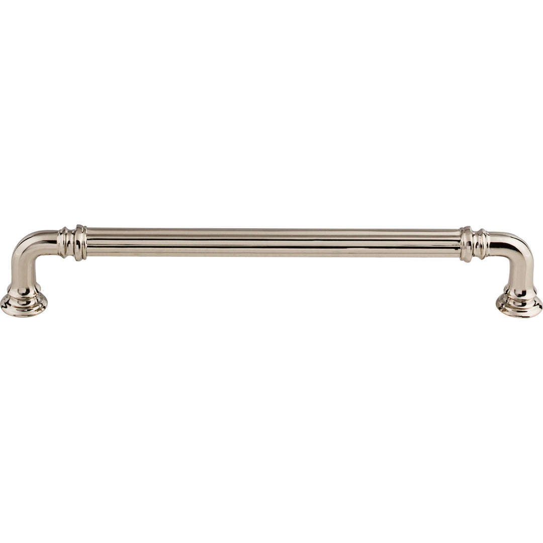 Top Knobs - Reeded Pulls 7" Polished Nickel