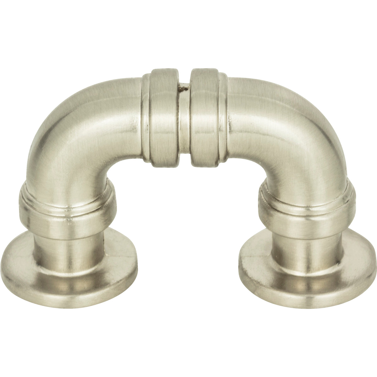 Atlas Steam Punk Finger Pull in Brushed Nickel