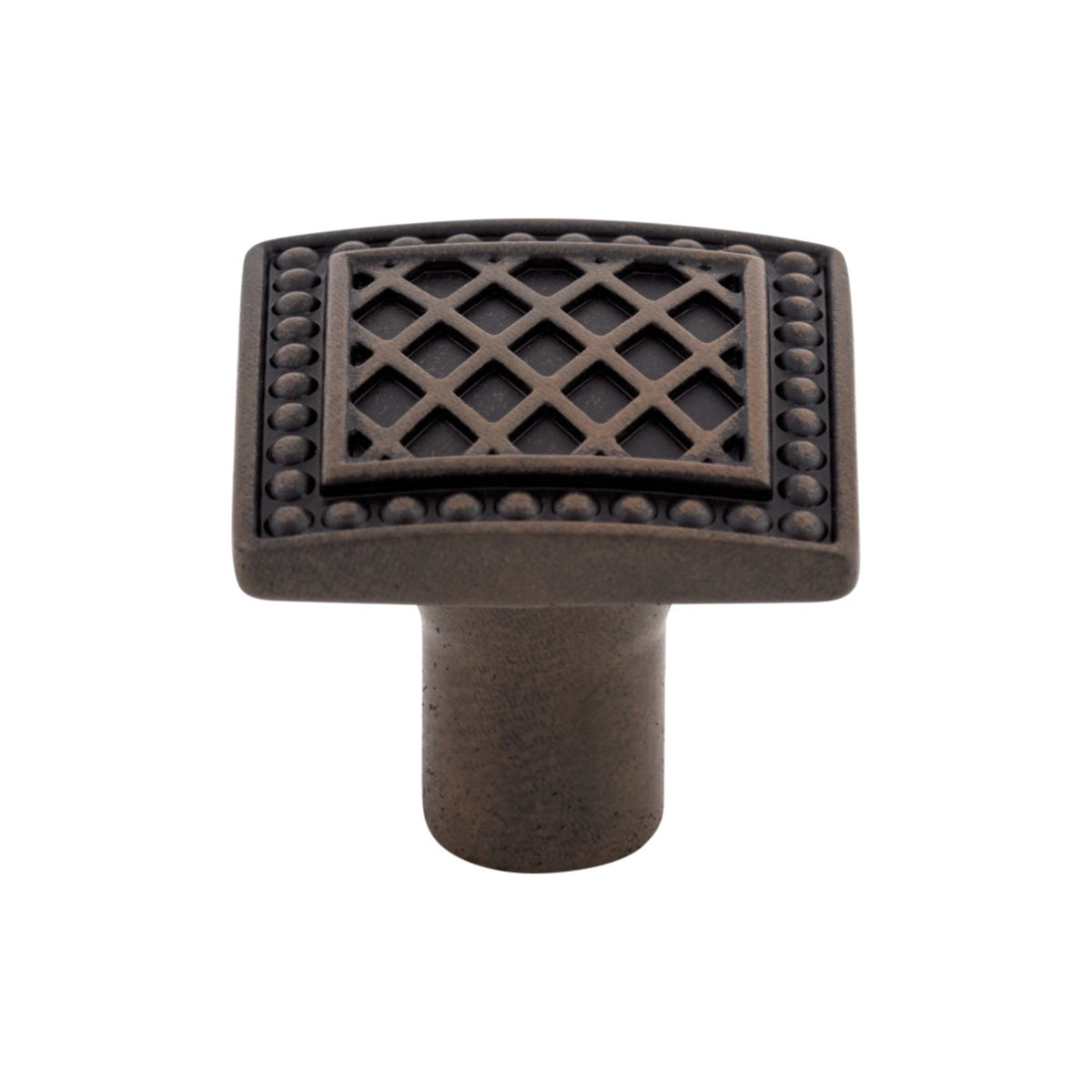 Top Knobs Trevi Square Knob in Patina Rouge