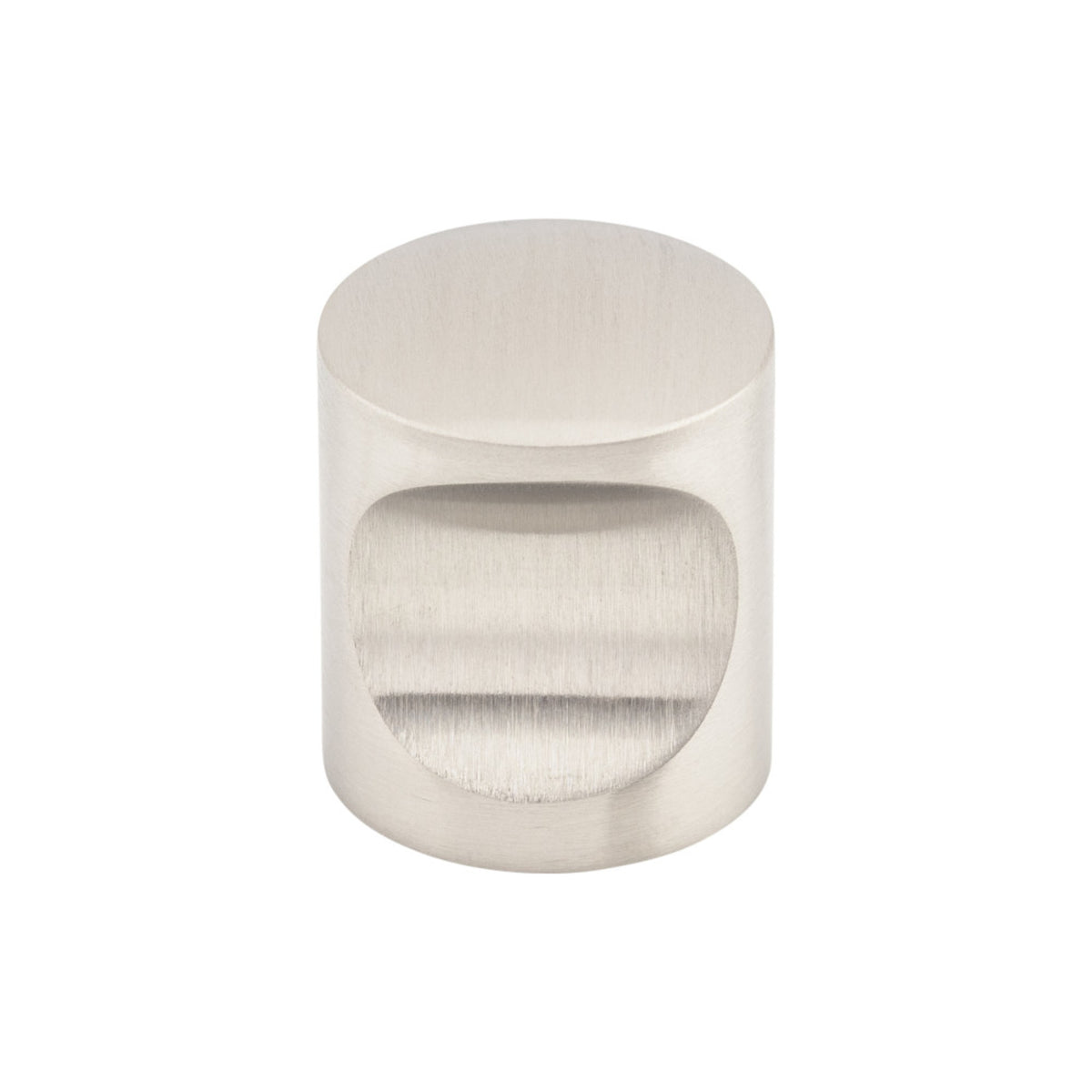 Top Knobs Indent Round Knob in Stainless Steel