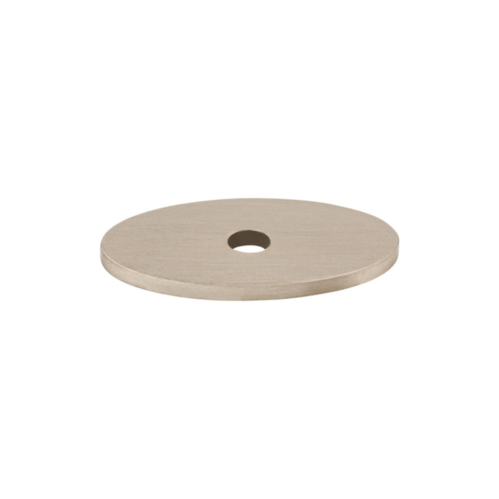 Top Knobs - Oval Knob Backplates 1 1/4" Brushed Satin Nickel
