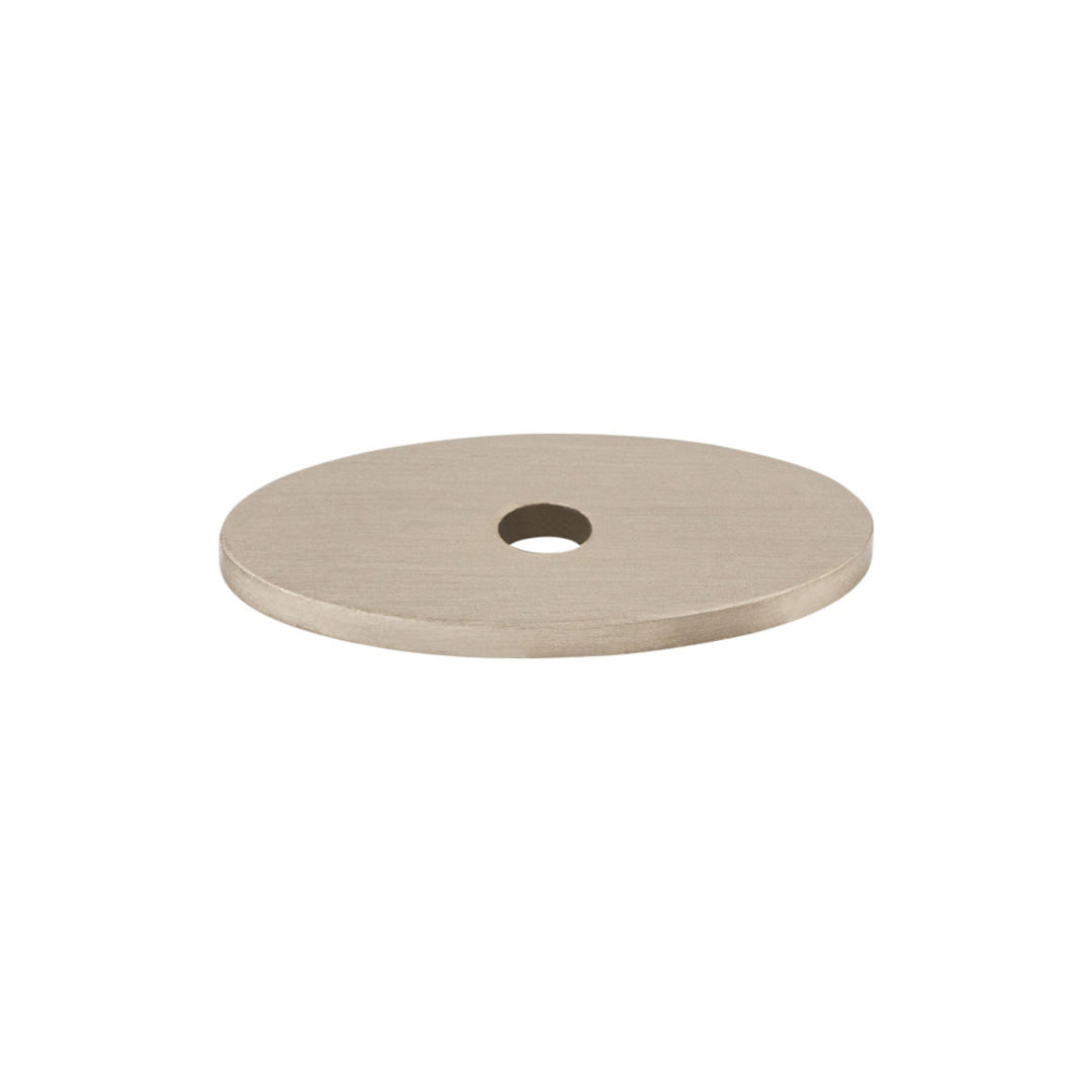 Top Knobs - Oval Knob Backplates 1 1/4" Brushed Satin Nickel