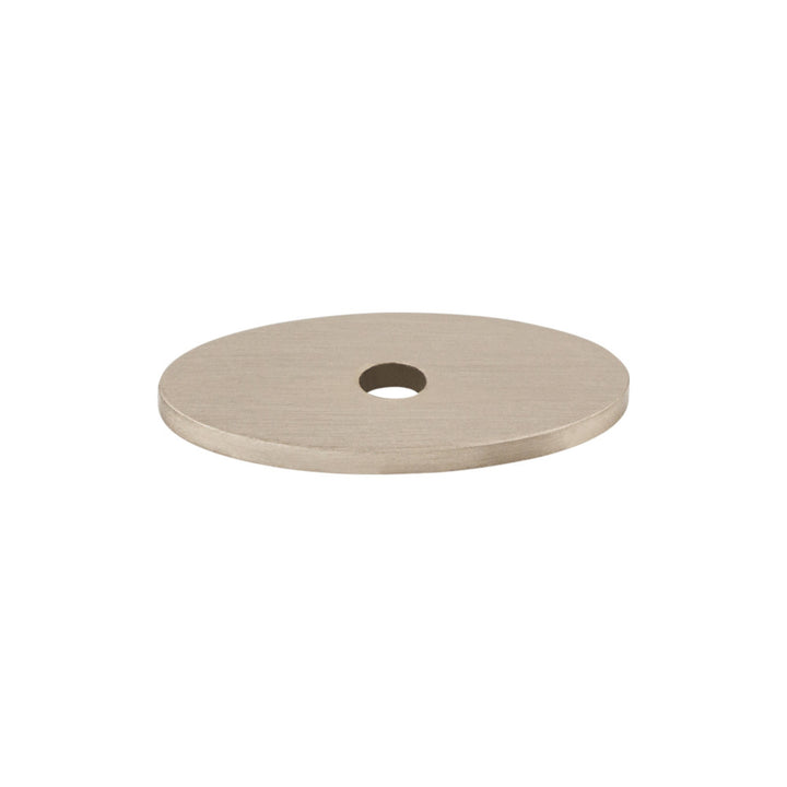 Top Knobs - Oval Knob Backplates 1 1/4" Brushed Satin Nickel