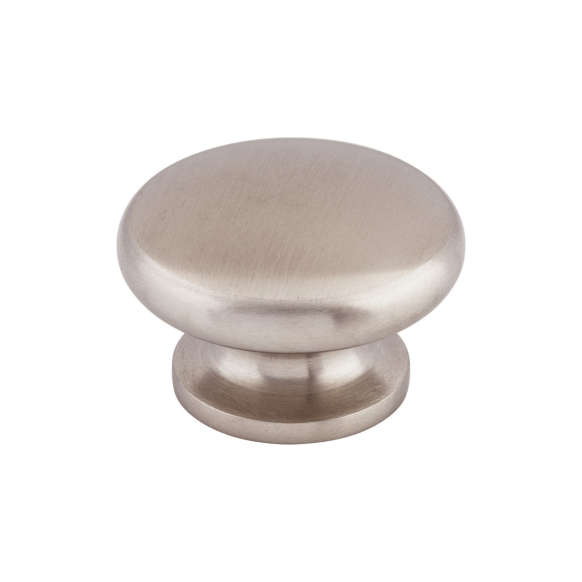 Top Knobs Flat Round Knob in Stainless Steel