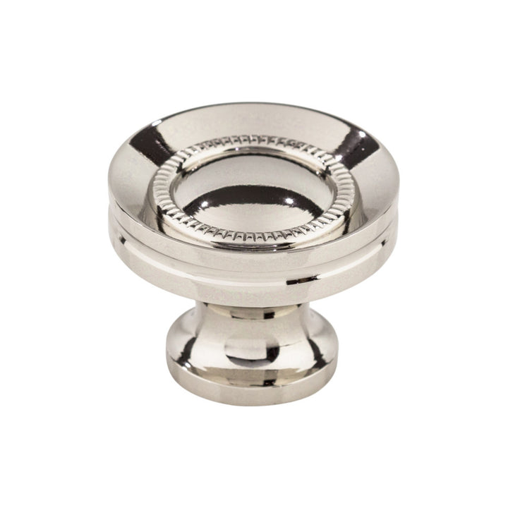 Top Knobs - Button Faced Round Knobs Polished Nickel