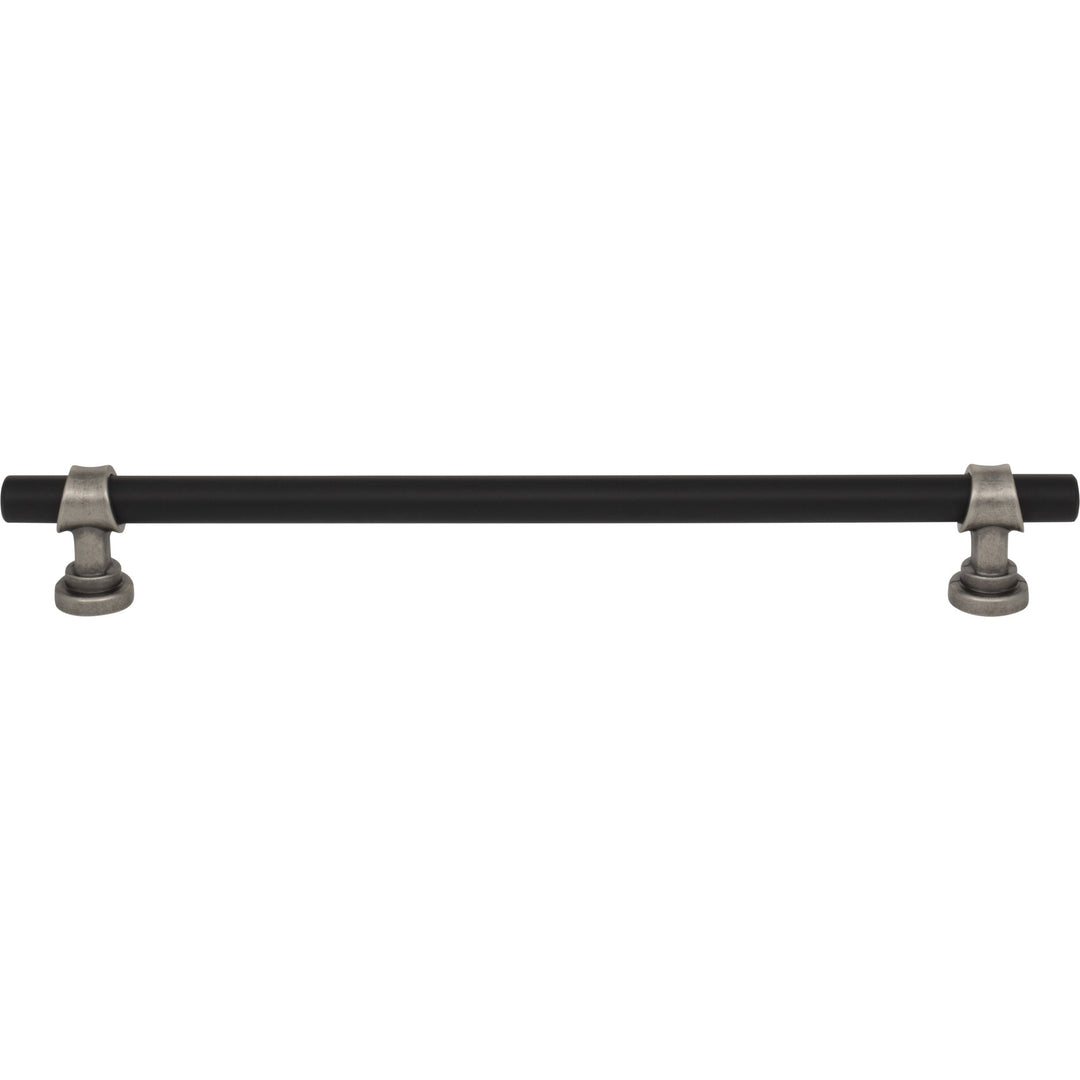 Top Knobs - Bit Bar Pulls (M1197) 8 13/16" Flat Black and Pewter Antique