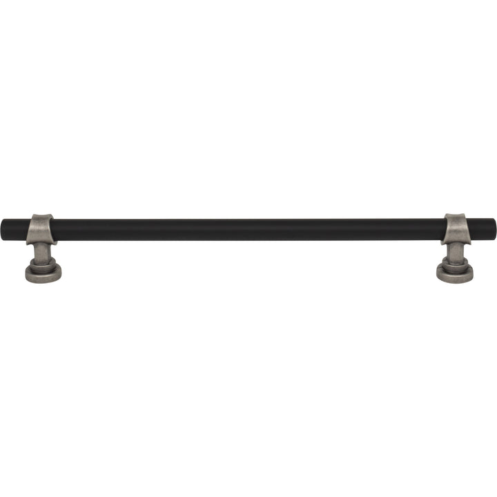 Top Knobs - Bit Bar Pulls (M1197) 8 13/16" Flat Black and Pewter Antique