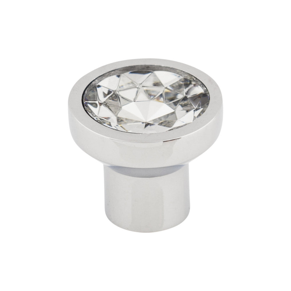 Top Knobs - Wentworth Crystal Round Knobs 13/16" Polished Chrome