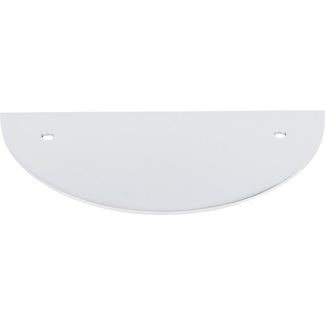 Top Knobs - Half Circle Pull Backplates Polished Chrome