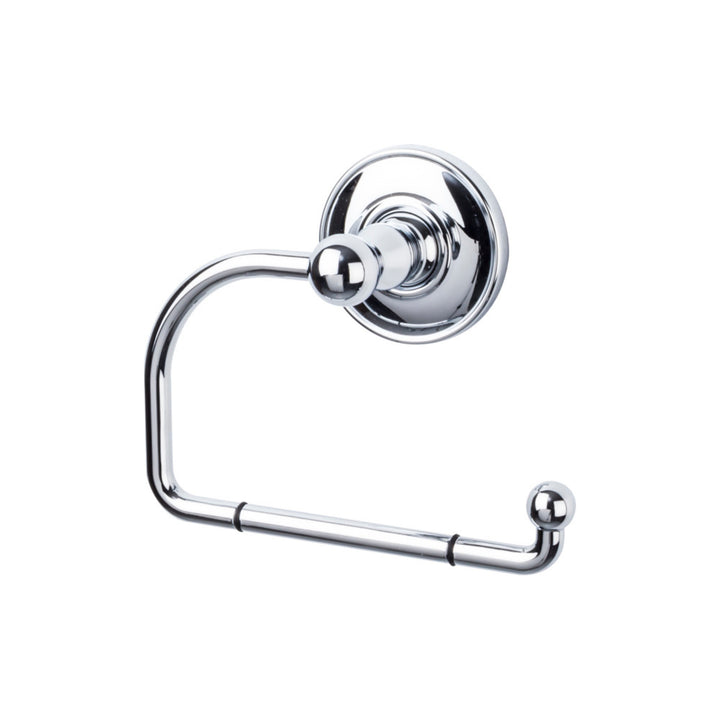 Top Knobs - Edwardian Bath Tissue Hook Plain Backplates Polished Chrome