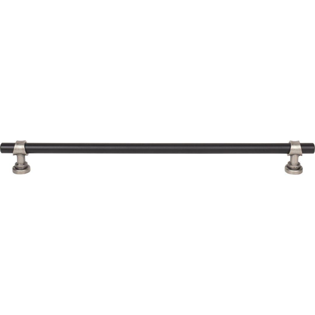 Top Knobs - Bit Bar Pulls (M1197) 12" Flat Black and Pewter Antique
