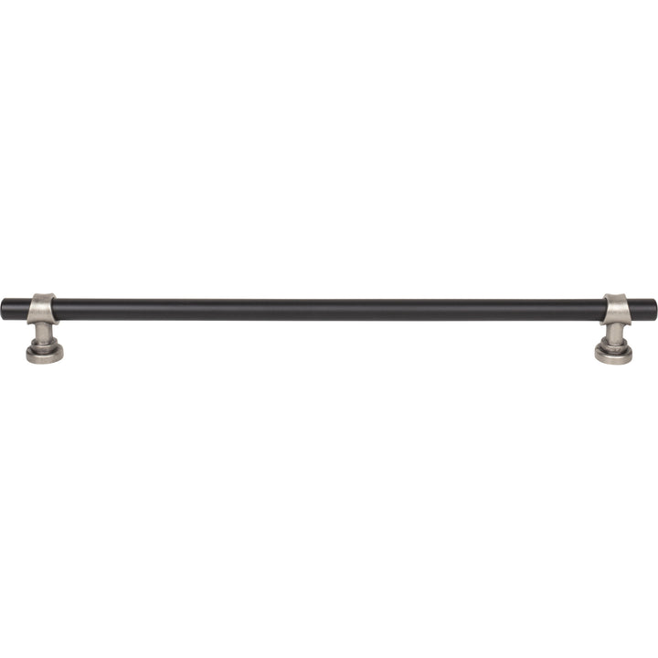 Top Knobs - Bit Bar Pulls (M1197) 12" Flat Black and Pewter Antique