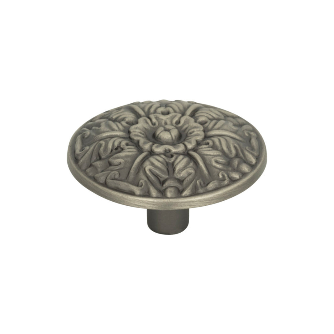 Hammered Medallion Round Knob