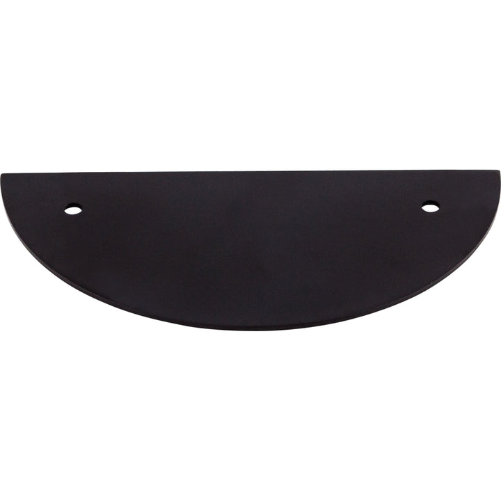 Top Knobs - Half Circle Pull Backplates Flat Black