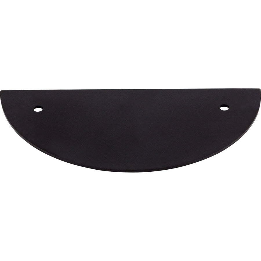 Top Knobs - Half Circle Pull Backplates Flat Black