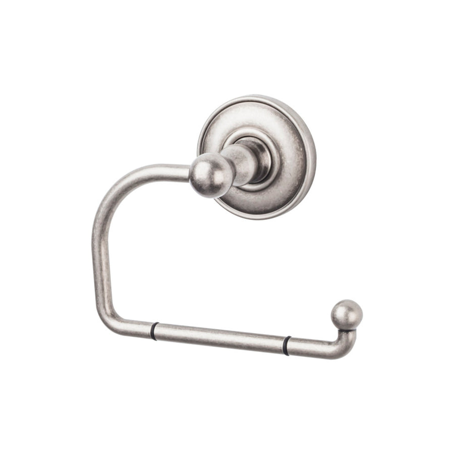 Top Knobs - Edwardian Bath Tissue Hook Plain Backplates Antique Pewter