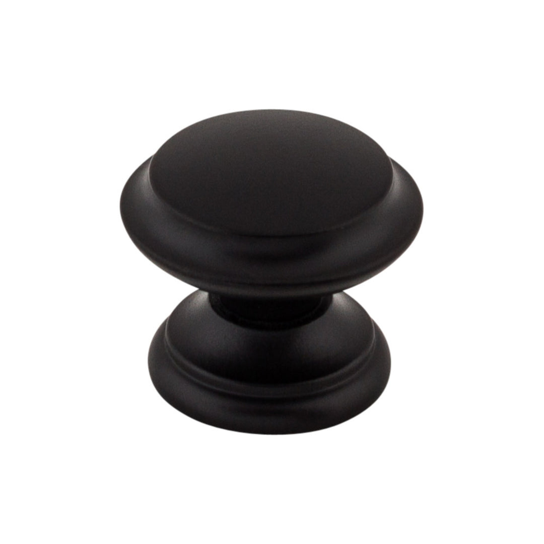 Top Knobs - Flat Top Round Knobs Flat Black