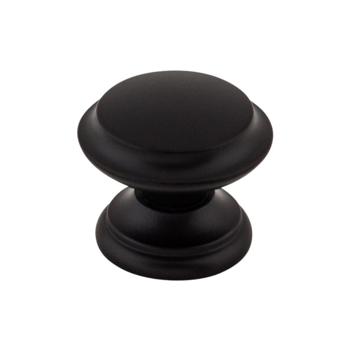 Top Knobs - Flat Top Round Knobs Flat Black