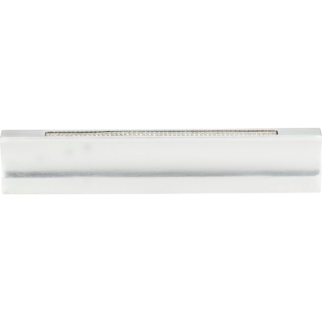 Atlas - Crystal Inset Thin Pulls 5 1/16" Matte Chrome