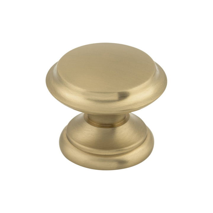 Top Knobs - Flat Top Round Knobs Brushed Bronze