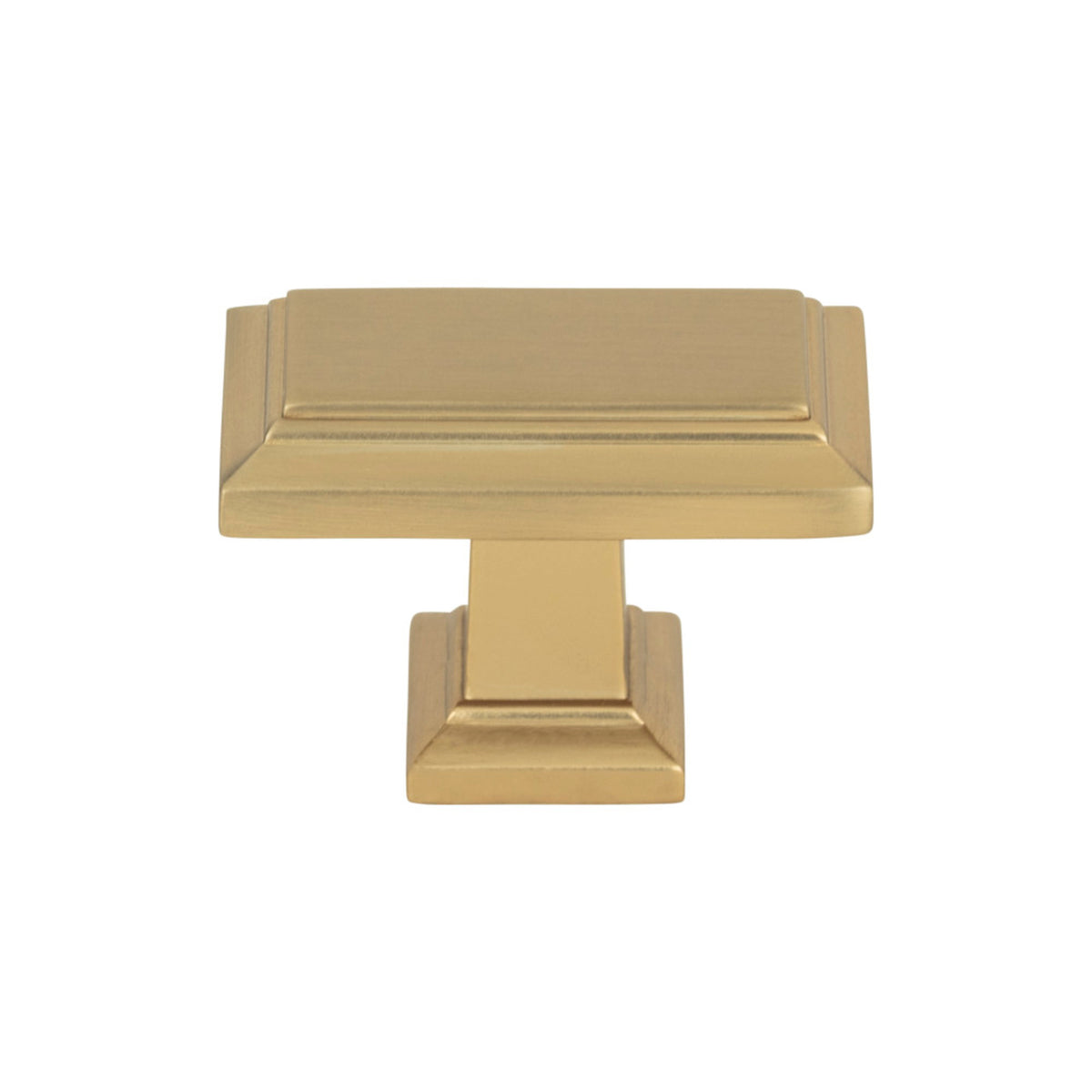 Atlas Sutton Place Rectangle Knob in Champagne