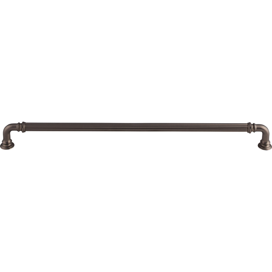 Top Knobs - Reeded Pulls 12" Ash Gray